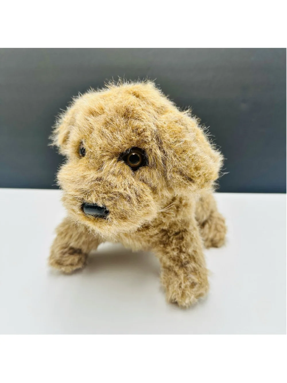 VTG K. B. Bros Puppy Dog Plush 9 Inch Brown Stuffed Animal KB 1980s